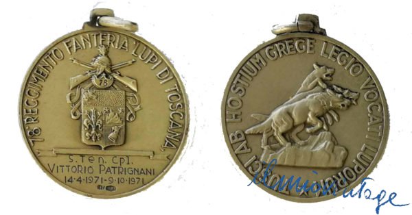 Medaglia bronzo 78° Reggimento Lupi di Toscana