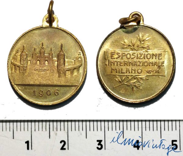 Medaglia Esposizione Internazionale Milano 1906 Bronzo