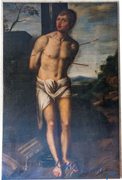 Antico dipinto San Sebastiano 1700