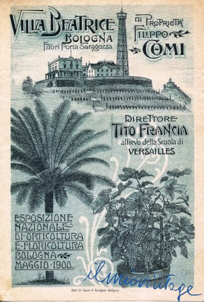 Pieghevole Esposizione Nazionale Bologna1900